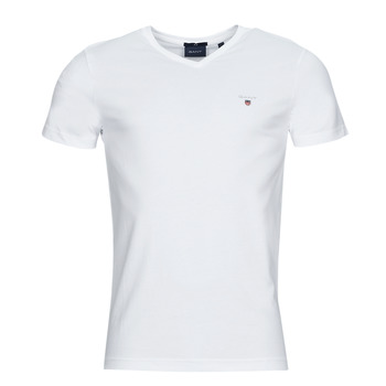 Abbigliamento Uomo T-shirt maniche corte Gant ORIGINAL SLIM V-NECK T-SHIRT 