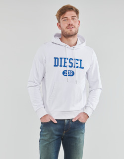 Kleidung Herren Sweatshirts Diesel S-GINN-HOOD-K25 Weiß