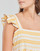 Kleidung Damen Kurze Kleider Betty London BELLEGAMBE Gelb / Weiß