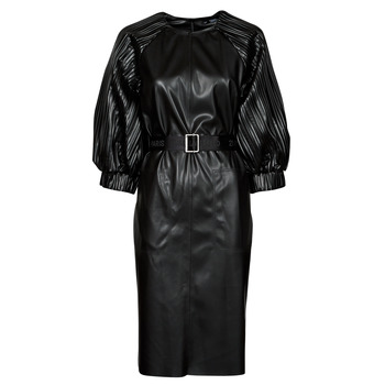 Kleidung Damen Kurze Kleider Karl Lagerfeld FAUX LEATHER DRESS    