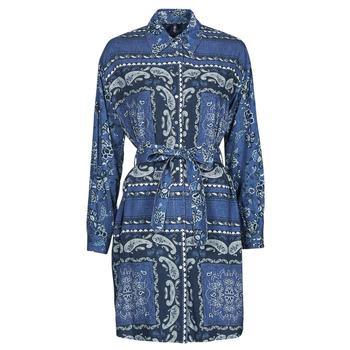 Vêtements Femme Robes courtes Liu Jo ABITO CAMICIA DEN.BLUE PRINTS WASH 