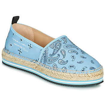 Schuhe Damen Leinen-Pantoletten mit gefloch Kenzo MICRO Blau