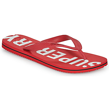 Schuhe Herren Zehensandalen Superdry Code Essential Flip Flop Rot