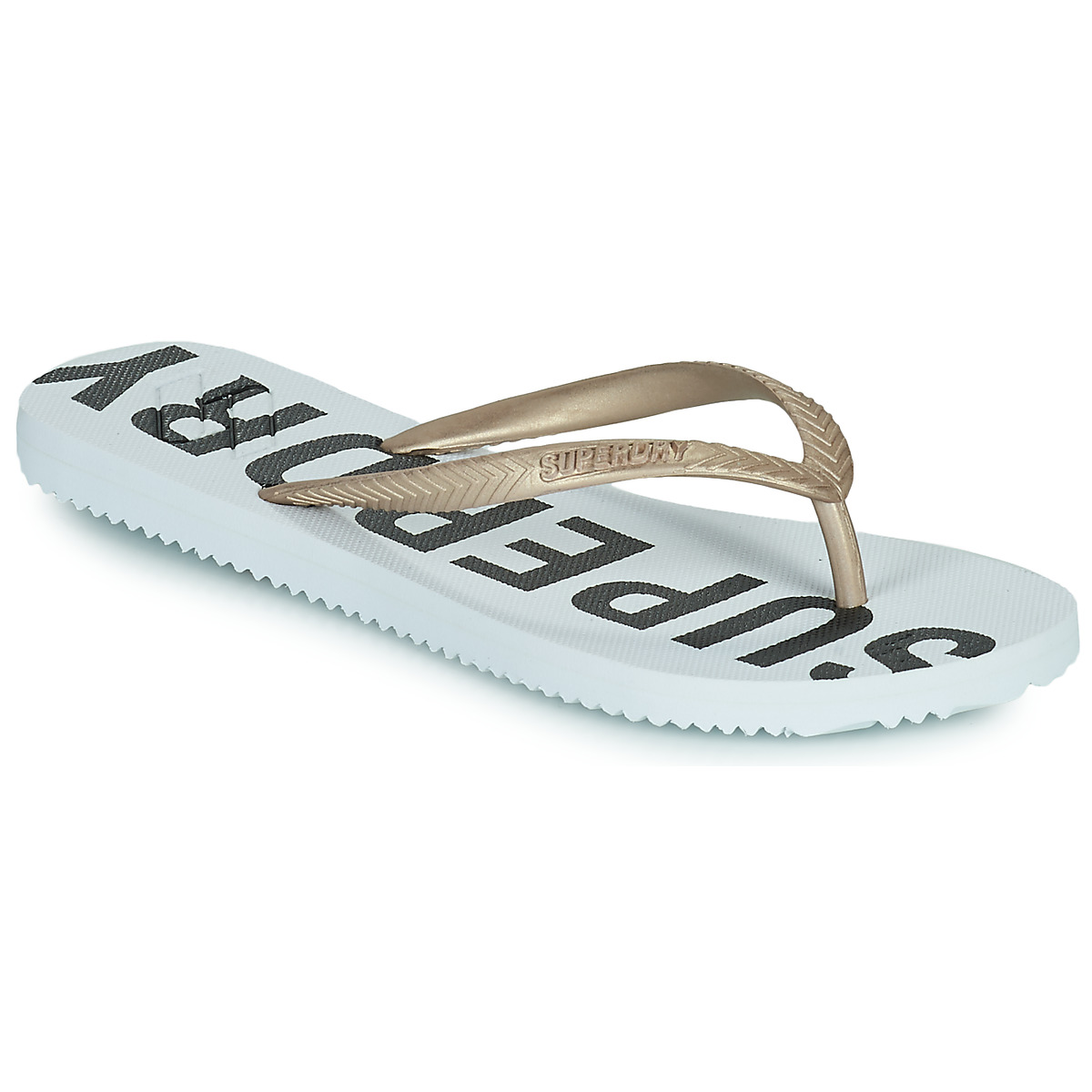 Schuhe Damen Zehensandalen Superdry Code Essential Flip Flop Weiß