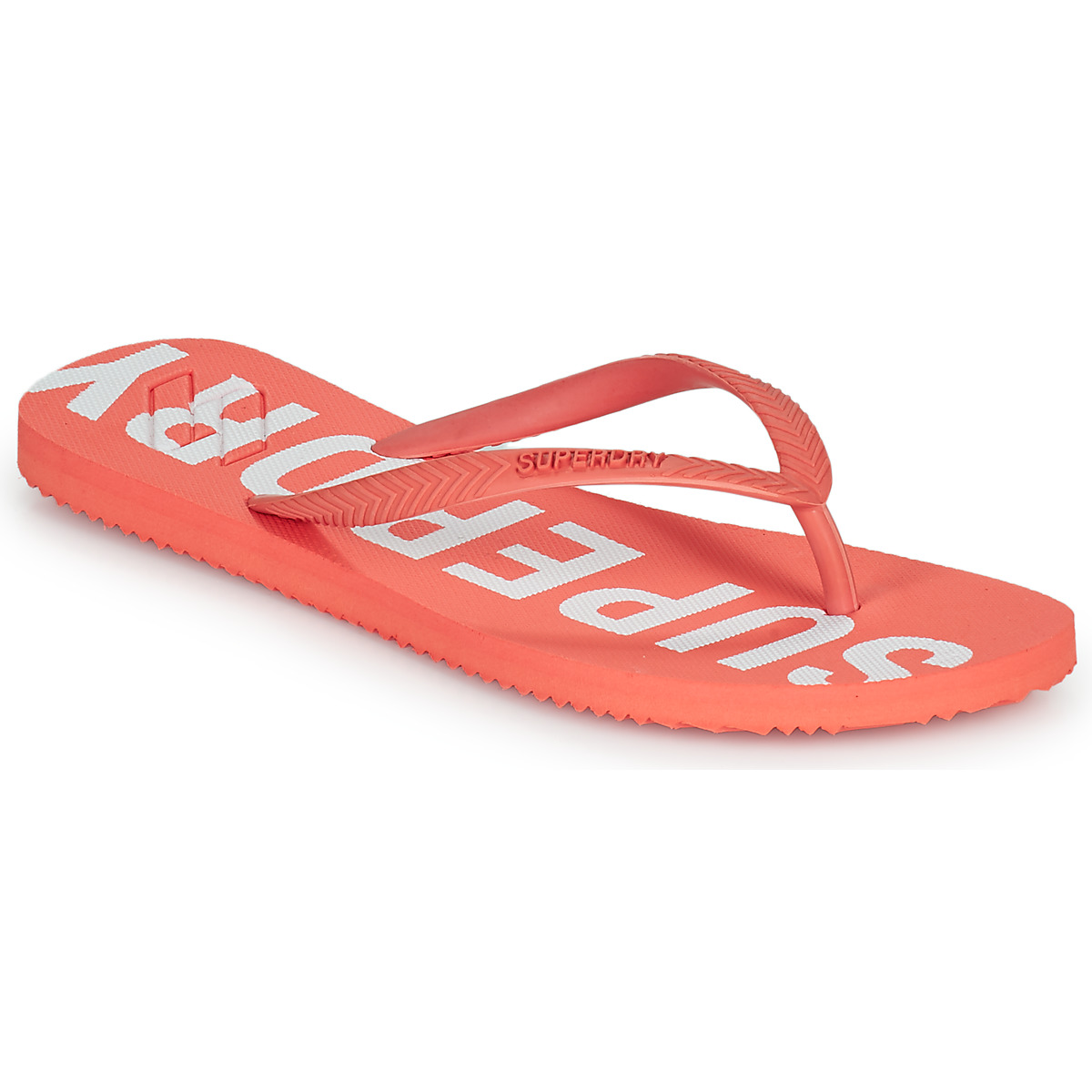 Schuhe Damen Zehensandalen Superdry Code Essential Flip Flop Koralle
