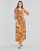 Kleidung Damen Maxikleider Naf Naf KSAHARA Gelb / Orange