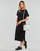 Kleidung Damen Maxikleider Calvin Klein Jeans CK RIB LONG T-SHIRT DRESS    