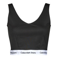 Unterwäsche Damen Sport-BH Calvin Klein Jeans CONTRAST TAPE MILANO STRAPPY TOP    