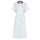 Kleidung Damen Kurze Kleider Tommy Hilfiger GBL STP FLARE MIDI POLO DRESS SS Weiß