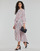 Kleidung Damen Maxikleider Tommy Hilfiger VISCOSE MIDI SHIRT DRESS 3/4 SLV Weiß / Blau / Rot