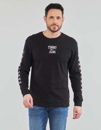 Vêtements Homme T-shirts manches longues Tommy Jeans TJM HOMESPUN GRAPHIC LS TEE 