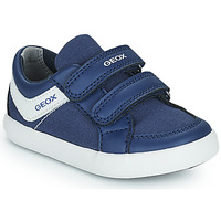 Schuhe Jungen Sneaker Low Geox B GISLI BOY B Blau / Weiß