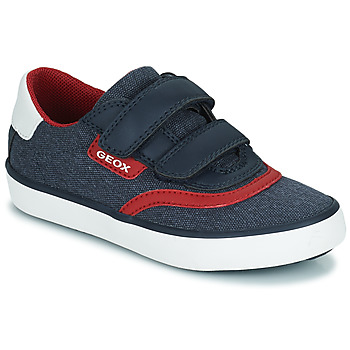 Schuhe Jungen Sneaker Low Geox J GISLI BOY A Blau / Rot