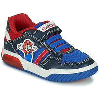 Schuhe Jungen Sneaker Low Geox J INEK BOY Blau / Rot