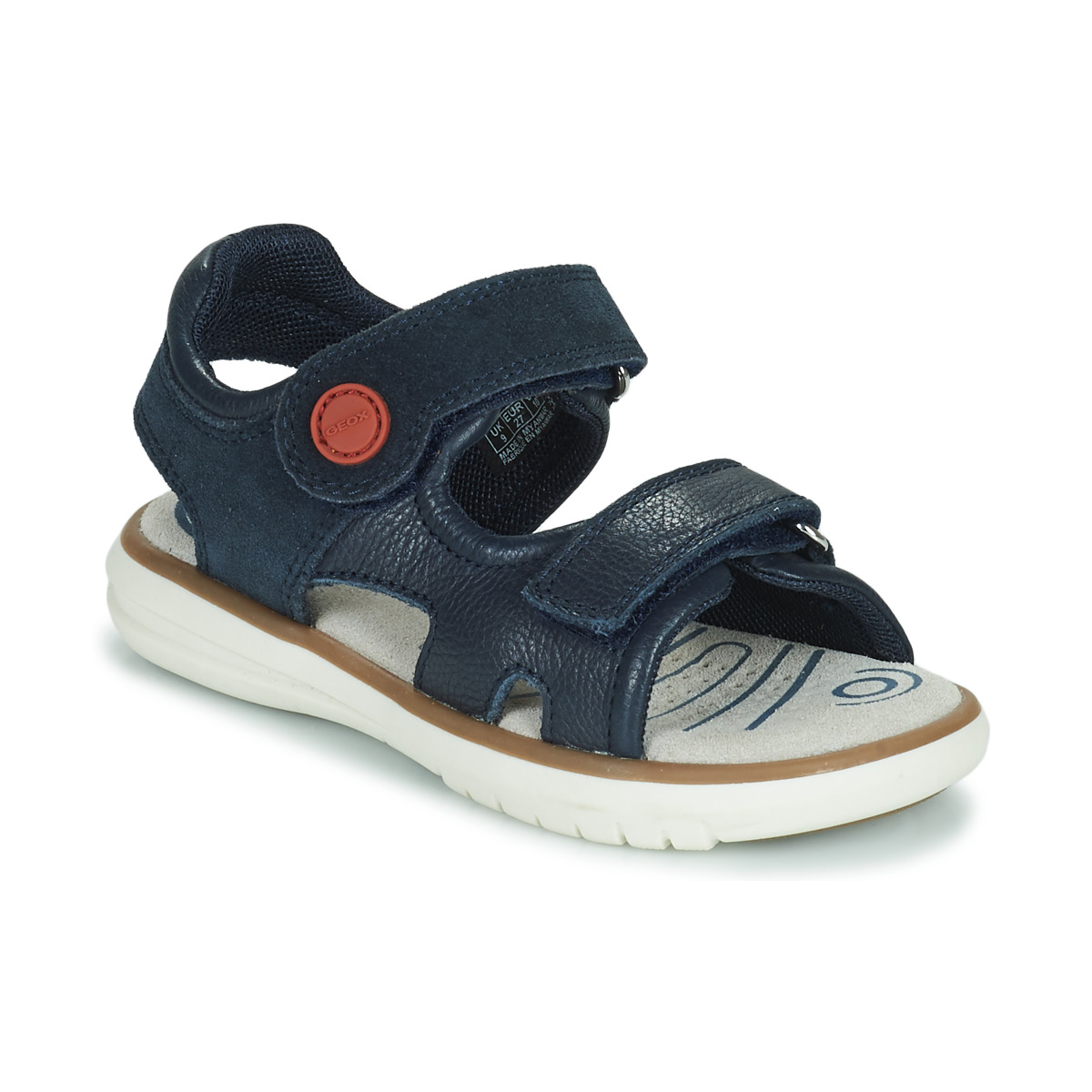 Schuhe Jungen Sportliche Sandalen Geox J SANDAL MARATEA BOY Marineblau