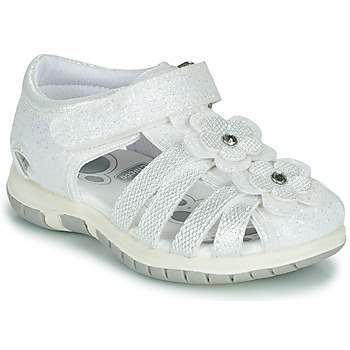 Schuhe Mädchen Sandalen / Sandaletten Chicco FIORDALISO Weiß / Silber