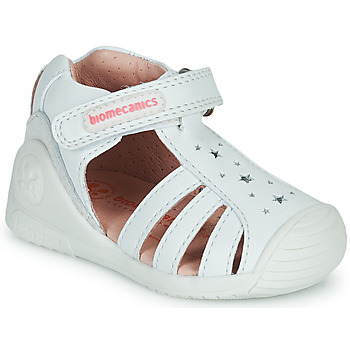 Schuhe Mädchen Sandalen / Sandaletten Biomecanics SARA Weiß