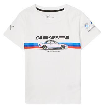 Kleidung Jungen T-Shirts Puma BMW MMS KIDS CAR GRAPHIC TEE Weiß