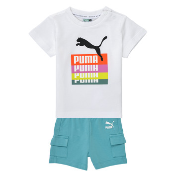 Kleidung Kinder Kleider & Outfits Puma MINICATS PRIME SHORT SET Bunt