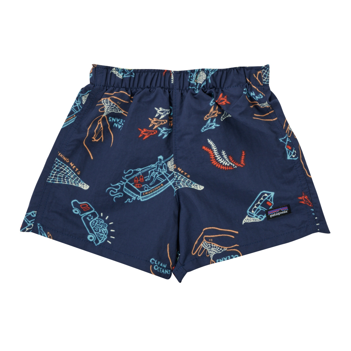 Kleidung Jungen Shorts / Bermudas Patagonia BABY BAGGIES SHORTS Marineblau