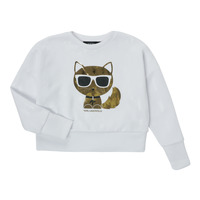 Kleidung Mädchen Sweatshirts Karl Lagerfeld URBASINE Weiß