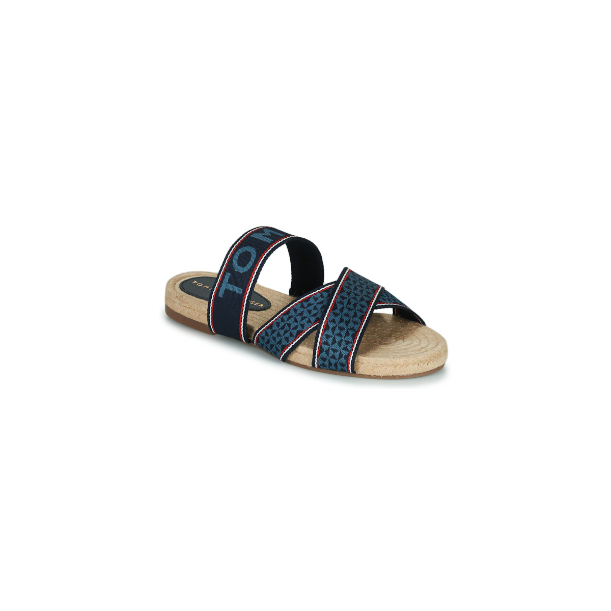 Chaussures Femme Mules Tommy Hilfiger Tommy Webbing Flat Espadrille 