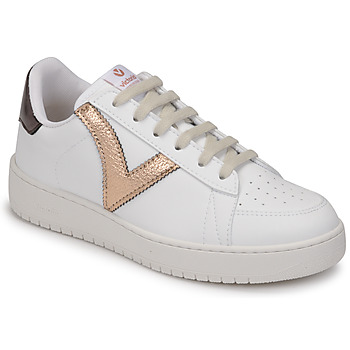 Schuhe Damen Sneaker Low Victoria 1258202NUDE Weiß / Golden