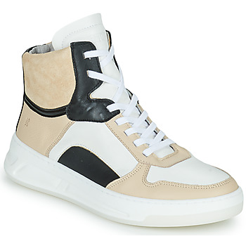 Schuhe Damen Sneaker High Bronx Old-cosmo Weiß / Beige