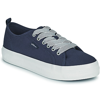 Schuhe Damen Sneaker Low S.Oliver 23618 Marineblau