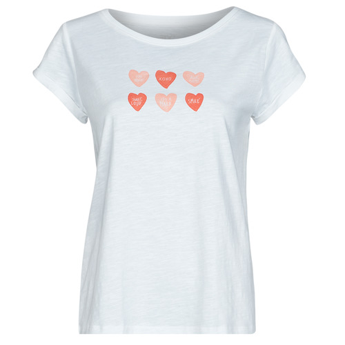 Kleidung Damen T-Shirts Esprit BCI Valentine S Weiß