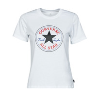 Kleidung Damen T-Shirts Converse Chuck Patch Classic Tee Weiß