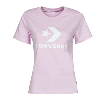 Kleidung Damen T-Shirts Converse Star Chevron Center Front Tee Amethyst