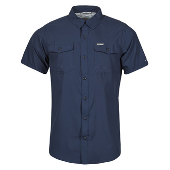 Kleidung Herren Kurzärmelige Hemden Columbia Utilizer II Solid Short Sleeve Shirt Marineblau