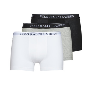 Unterwäsche Herren Boxer Polo Ralph Lauren CLASSIC TRUNK X3 Weiß / Grau
