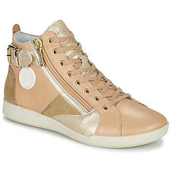 Schuhe Damen Sneaker High Pataugas PALME Beige / Golden