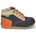 Schuhe Mädchen Boots Kickers BONZIP-2 Marineblau / Beige / Orange