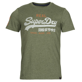 Kleidung Herren T-Shirts Superdry VINTAGE VL CLASSIC TEE Thrift / Olive
