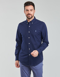 Kleidung Herren Langärmelige Hemden Polo Ralph Lauren ZSC11B Marineblau