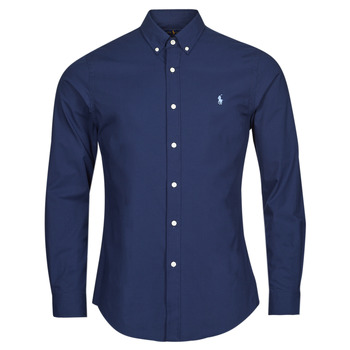 Kleidung Herren Langärmelige Hemden Polo Ralph Lauren ZSC11B Marineblau