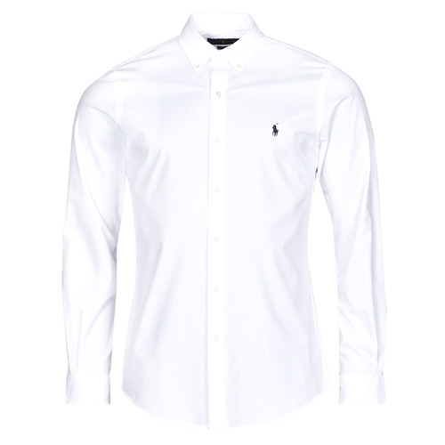 Kleidung Herren Langärmelige Hemden Polo Ralph Lauren ZSC11B Weiß
