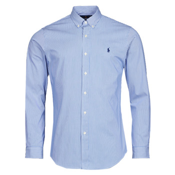 Kleidung Herren Langärmelige Hemden Polo Ralph Lauren ZSC11B Blau / Weiß / Strip