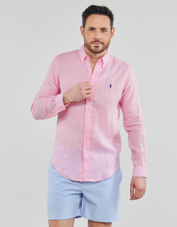 Kleidung Herren Langärmelige Hemden Polo Ralph Lauren Z221SC19 Pink