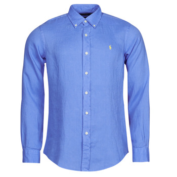 Kleidung Herren Langärmelige Hemden Polo Ralph Lauren Z221SC19 Blau
