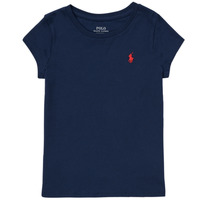 Kleidung Mädchen T-Shirts Polo Ralph Lauren NOIVEL Marineblau
