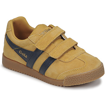 Schuhe Kinder Sneaker Low Gola HARRIER STRAP Senfgelb / Marineblau