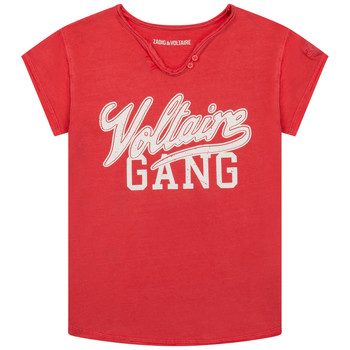 Kleidung Mädchen T-Shirts Zadig & Voltaire LEGUMI Rot