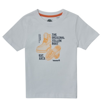 Kleidung Jungen T-Shirts Timberland TOULOUSA Weiß