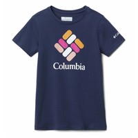 Kleidung Mädchen T-Shirts Columbia MISSION LAKE SS GRAPHIC SHIRT Marineblau