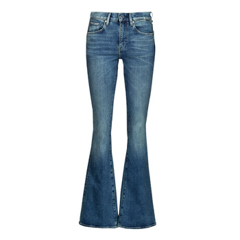 Kleidung Damen Bootcut Jeans G-Star Raw 3301 flare Blau