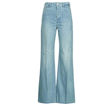 Kleidung Damen Bootcut Jeans G-Star Raw Deck ultra high wide leg Blau / Hell
